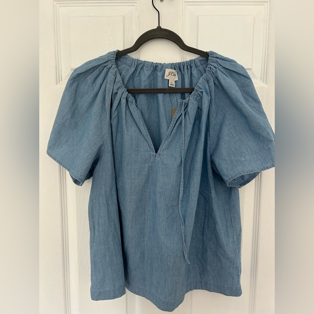 J. Crew Chambray Top - NWT
